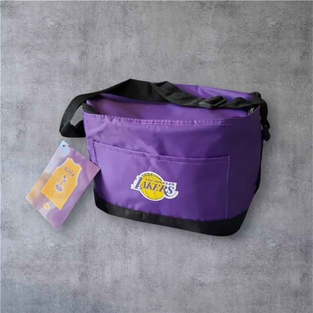 LA Lakers Chick Hearn Night Cooler Bag Lunch Tote Insulated NWT Stadium Giveaway